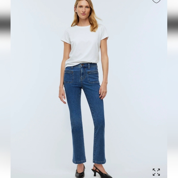 Madewell Tall Kick Out Crop Jeans NP482 Size 27 Tall NWT - Picture 1 of 8